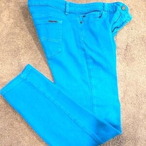 Michael Kors  ladies teal jeans